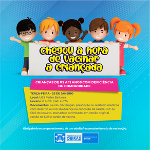 Covid: vacinação para crianças com deficiência começa dia 25 em Oeiras