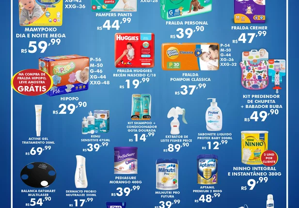 Domingão de descontos nas drogarias Hiperfarmax