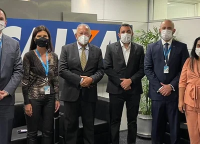 Dr. Pessoa em encontro com a direção da Caixa
