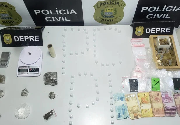 Droga apreendida pela Polícia Civil do Piauí