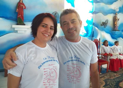 Edneida Fortes e Edilson Capote