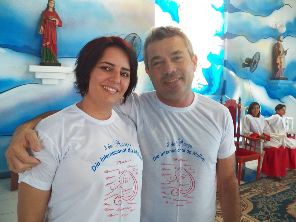 Edneida Fortes e Edilson Capote