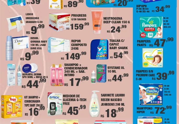 Encarte de promoções para este domingo