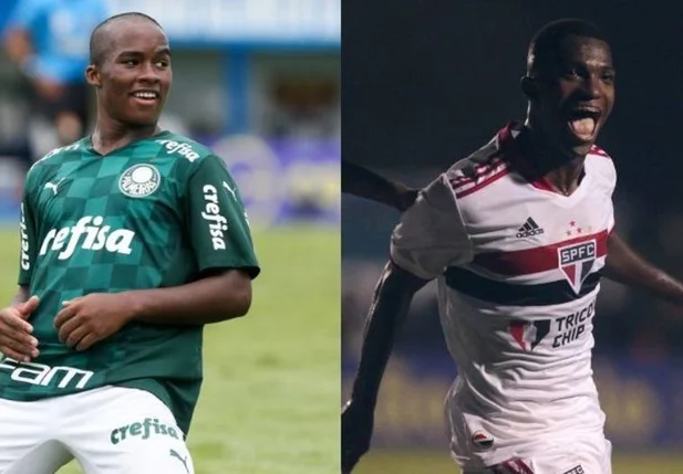 Endrick e Vitinho são os destaques de Palmeiras e São Paulo, respectivamente, na Copinha