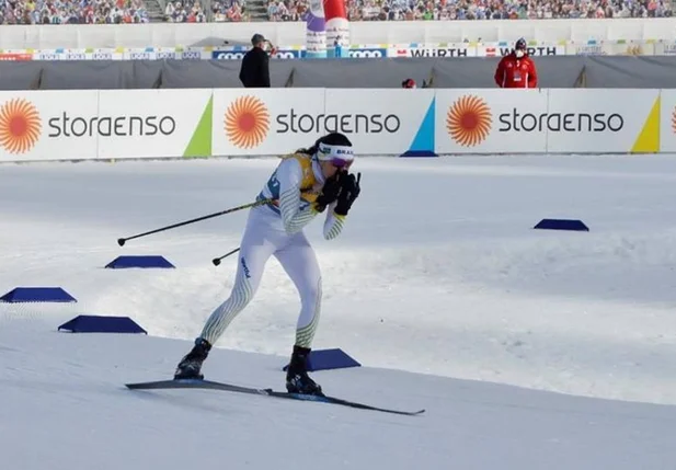 Jaqueline Mourão foi prata em competição de esqui cross country na Sérvia