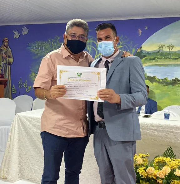 João Mádison recebe título de cidadão de Lagoa de São Francisco