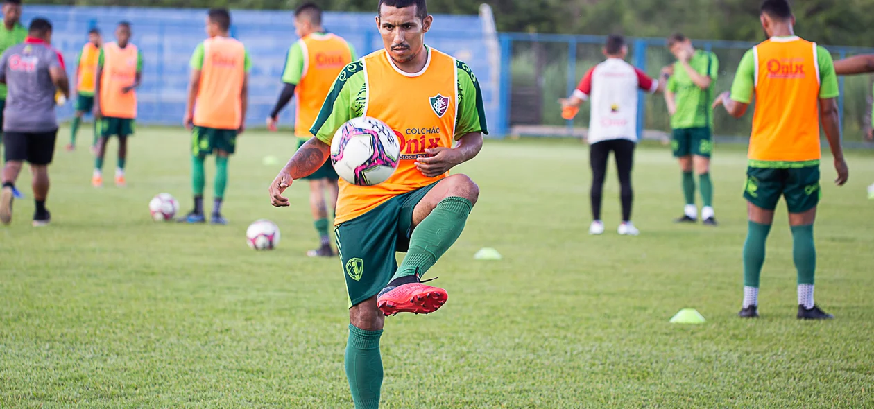 Jogador treinando