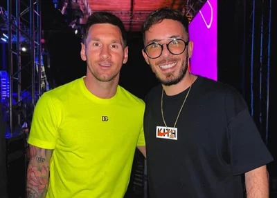 Lionel Messi e Fernando Palacio.