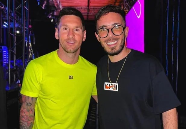 Lionel Messi e Fernando Palacio.