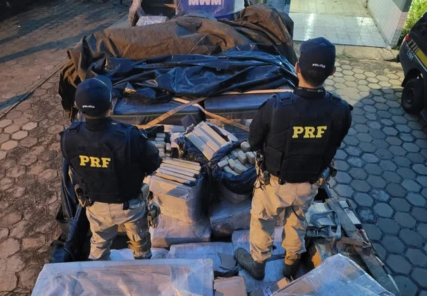 Maconha apreendida pela PRF