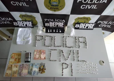 Materiais apreendidos pela DEPRE