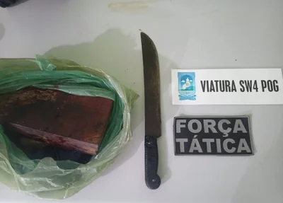 Material apreendido com os acusados em Fronteiras