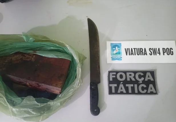 Material apreendido com os acusados em Fronteiras