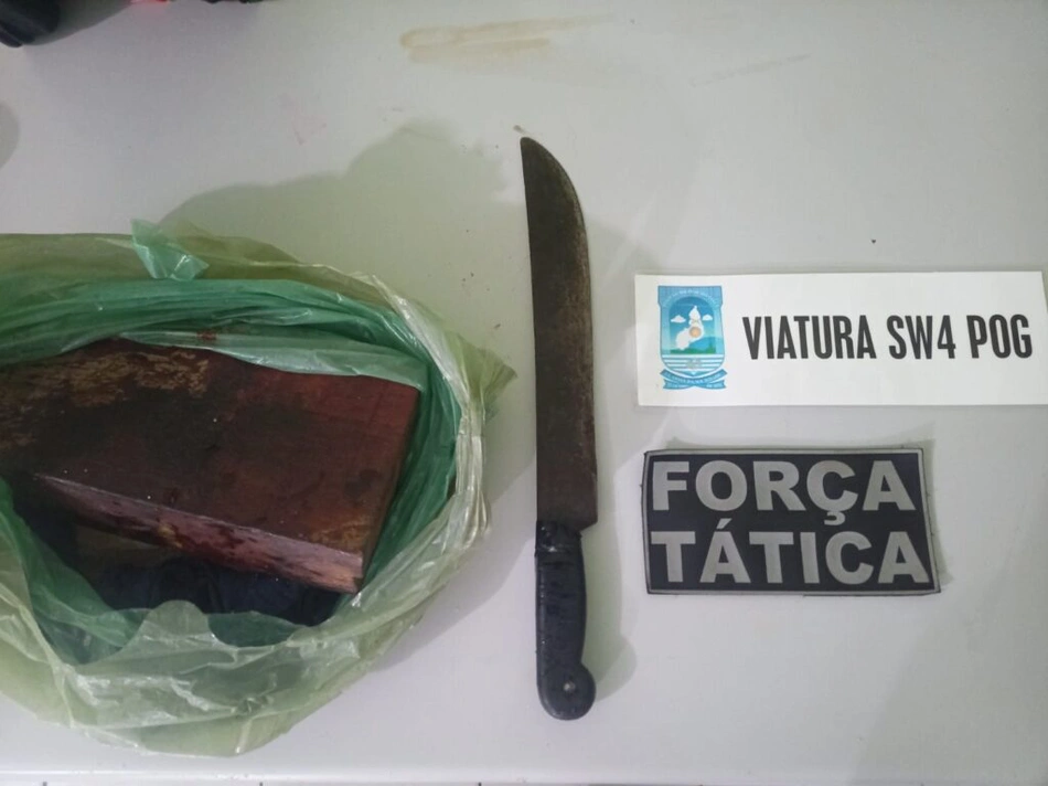 Material apreendido com os acusados em Fronteiras