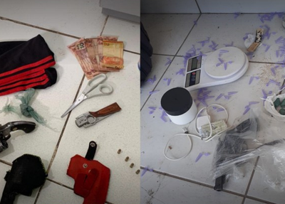 Material apreendido nas ações policiais