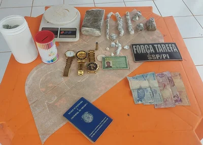 Material apreendido pela Força Tarefa