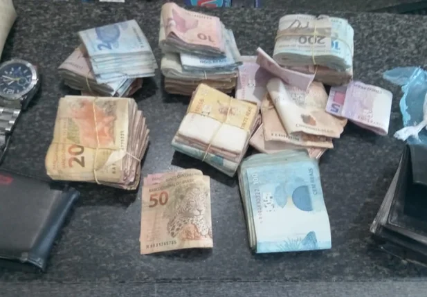 Material apreendido pela Polícia Militar do Piauí
