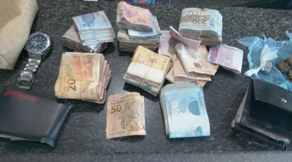 Material apreendido pela Polícia Militar do Piauí
