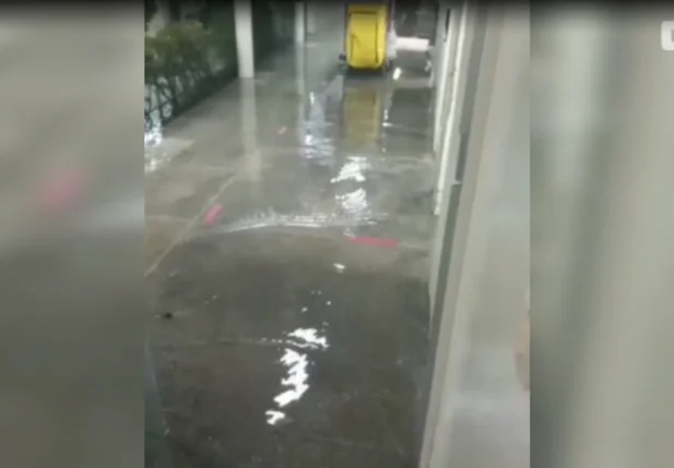 Maternidade atingida pela chuva