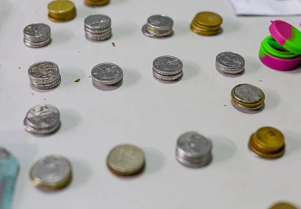 Moedas apreendidas