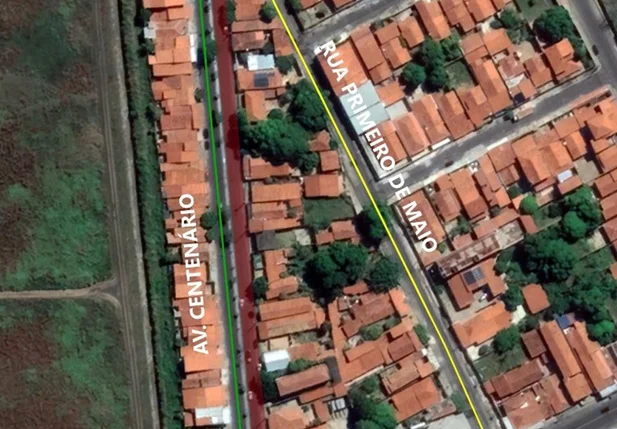 Novo trecho interditado a partir desta quinta-feira (05) na Avenida Centenário, entre a Avenida União e Rua José Marques da Rocha