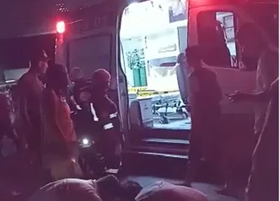 O Samu realizou atendimento às vítimas de disparos de arma de fogo em Bom Jesus neste sábado (01)