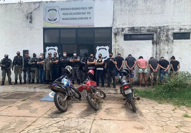 Operação prendeu seis pessoas acusadas de tráfico em Bom Jesus