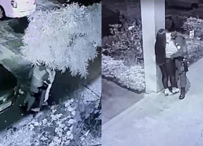 Policiais em intimidades durante patrulhamento