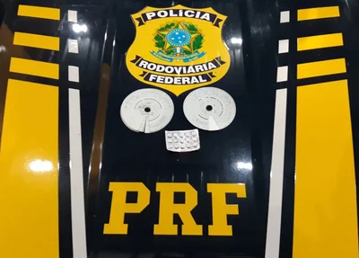 Rebite apreendido pela PRF em Valença do Piauí