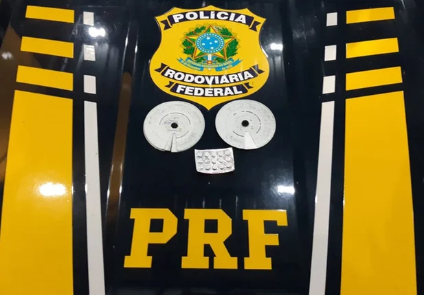 Rebite apreendido pela PRF em Valença do Piauí