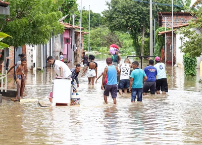 Região foi atingida devido às fortes chuvas na capital piauiense