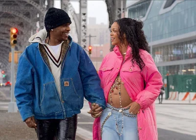 Rihanna está grávida de seu primeiro filho, com o rapper A$AP Rocky