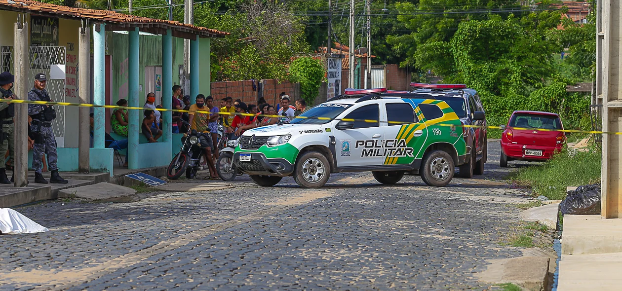 Rua onde o crime aconteceu