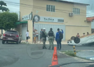 Três pessoas ficam feridas após acidente na zona norte de Teresina