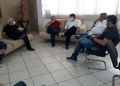 Visita ao prefeito Mão Santa