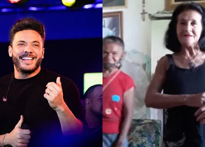 Weslley Safadão e dona Izonia Santos