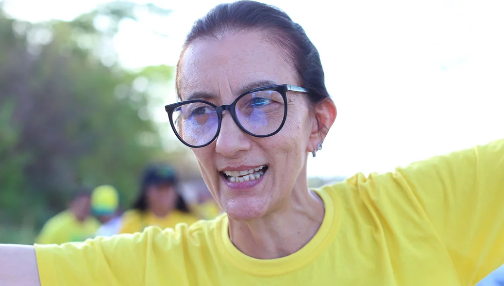 Adriana Mourato, apoiadora do presidente