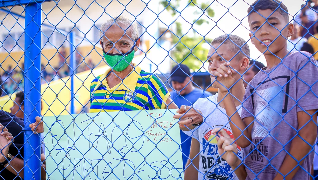 Amigos e familiares dos atletas estivem na torcida