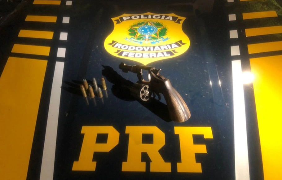 Arma apreendida pela PRF