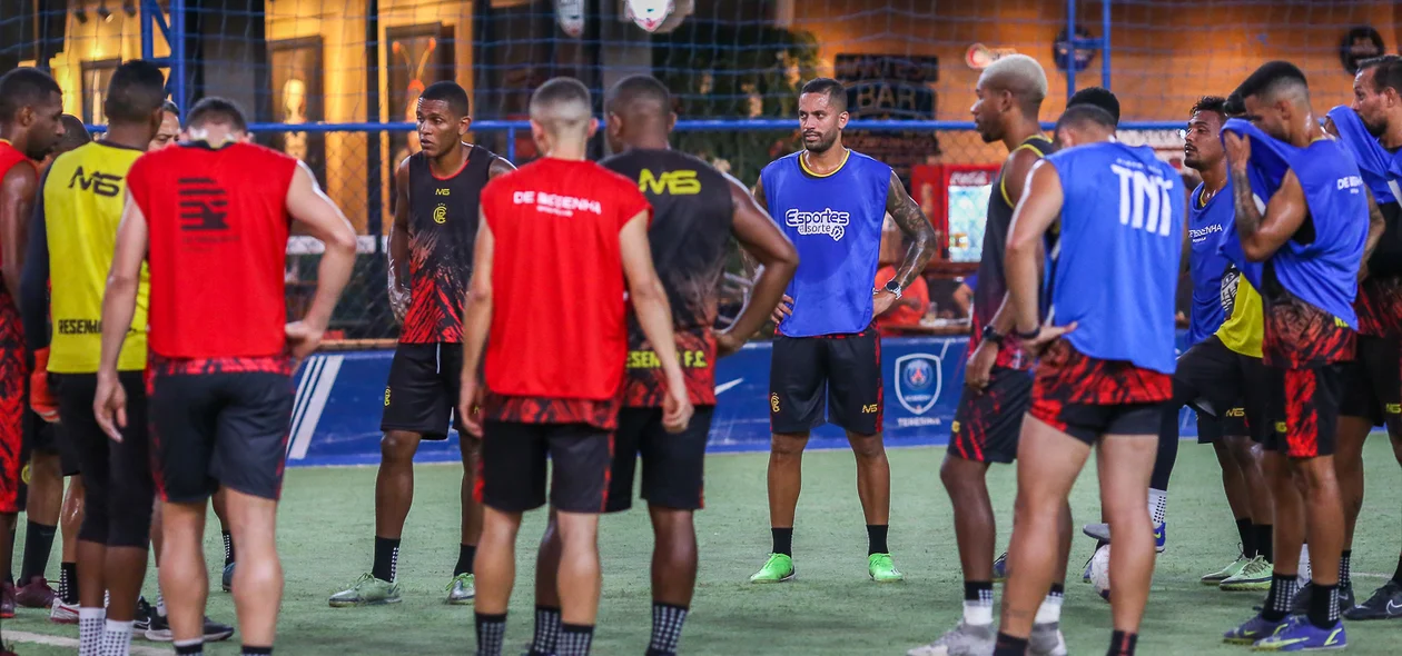 Atletas depois do treino