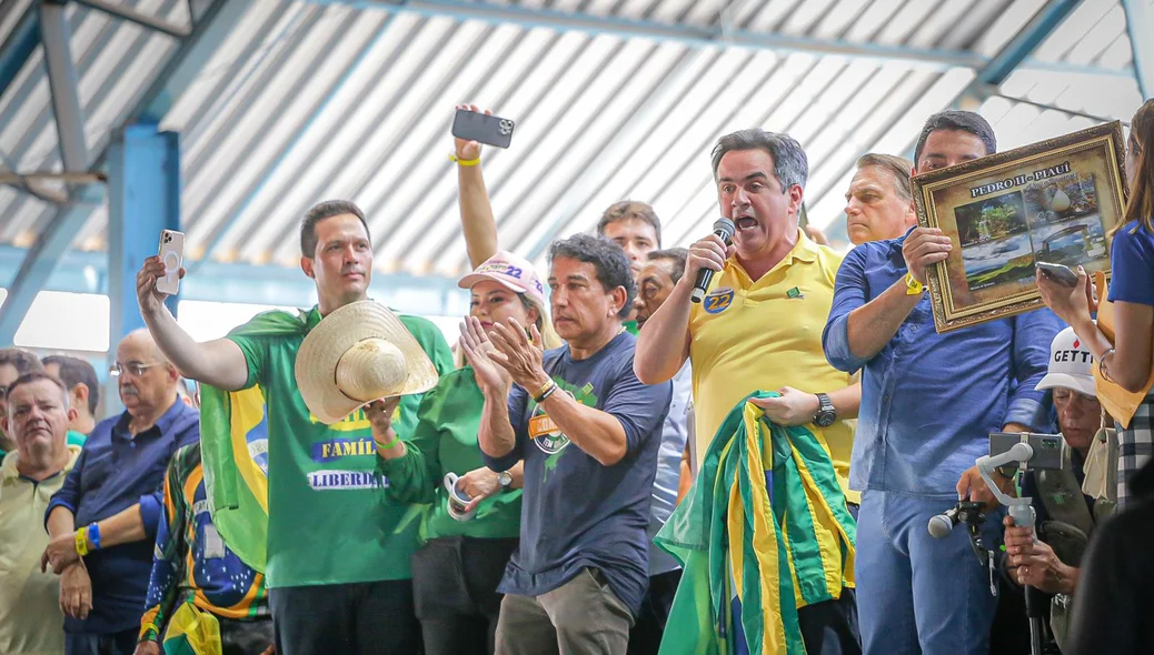 Ato com apoiadores de Bolsonaro
