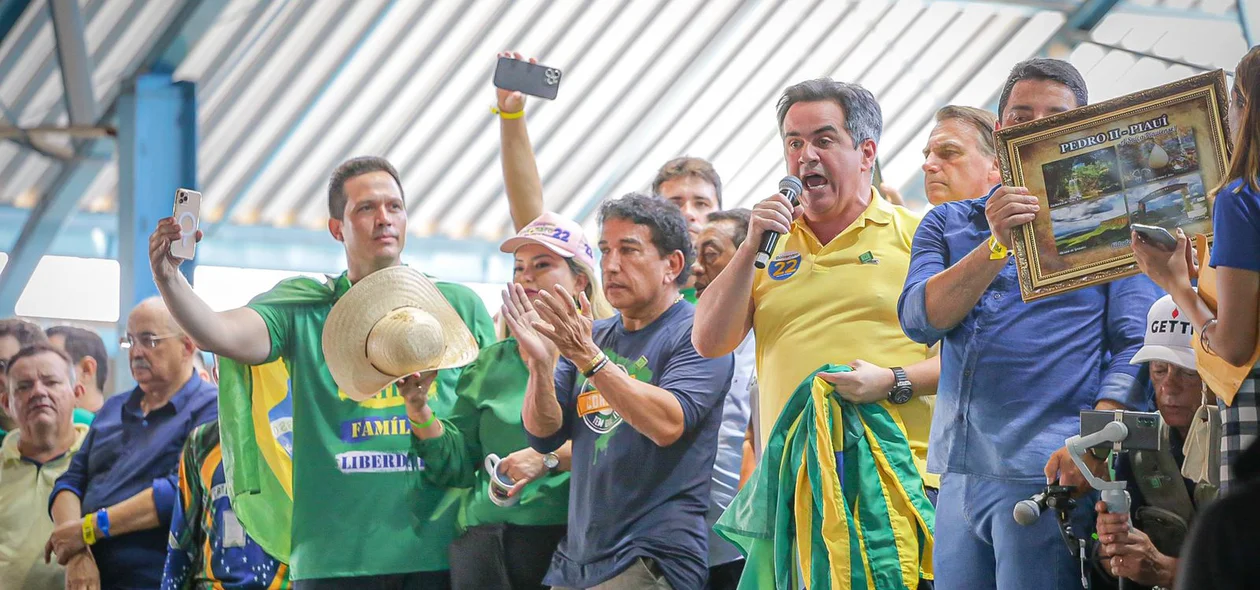 Ato com apoiadores de Bolsonaro