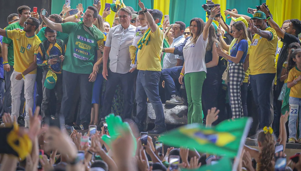 Bolsonaro no palanque