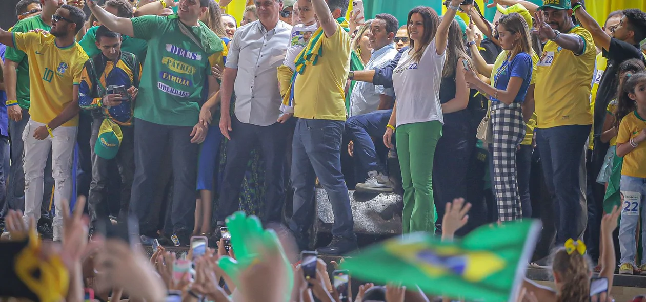 Bolsonaro no palanque