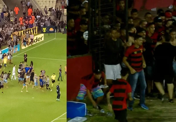 Brigas nos jogos entre Sport x Vasco e Ceará e Cuiabá