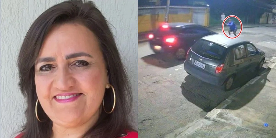 Câmera flagou a ação dos criminosos que mataram a atriz Eliane Lorett de Campos