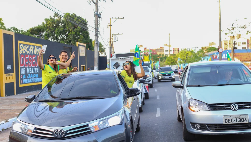 Carreata em apoio a Bolsonaro