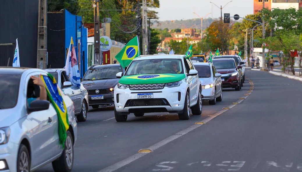 Carreata em apoio ao presidente