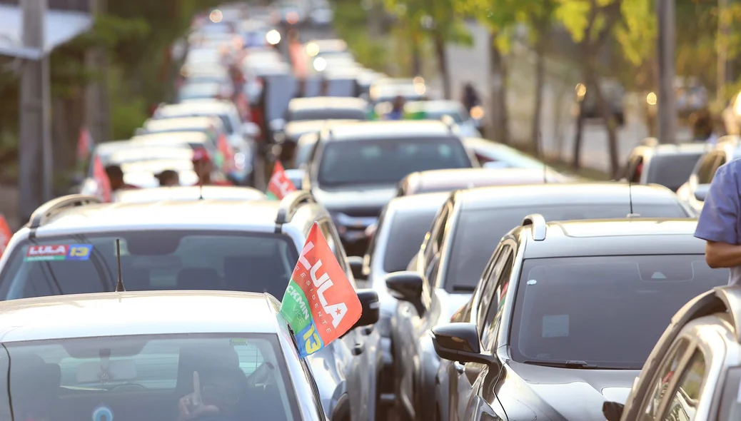 Carreata teve grande adesão de apoiadores
