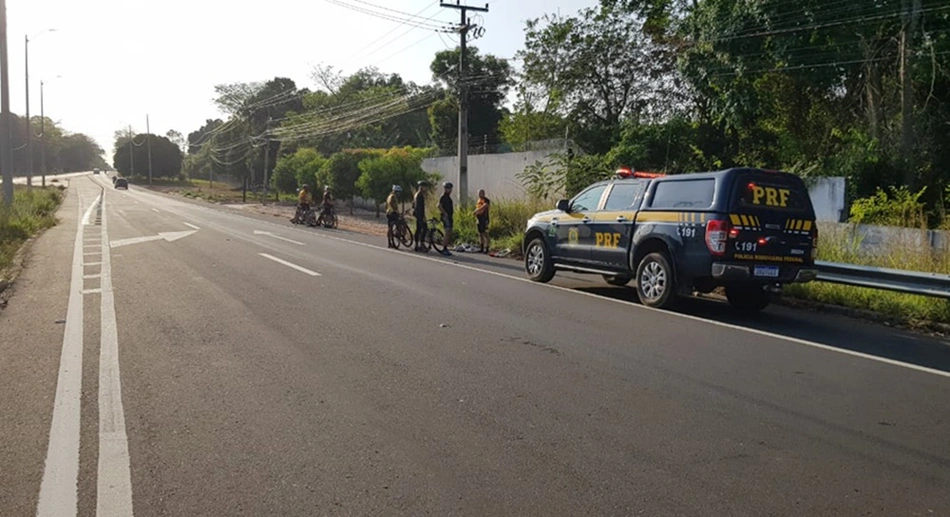 Ciclista é atropelado na BR 343 em Teresina